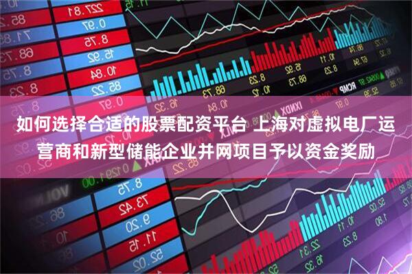 如何选择合适的股票配资平台 上海对虚拟电厂运营商和新型储能企业并网项目予以资金奖励